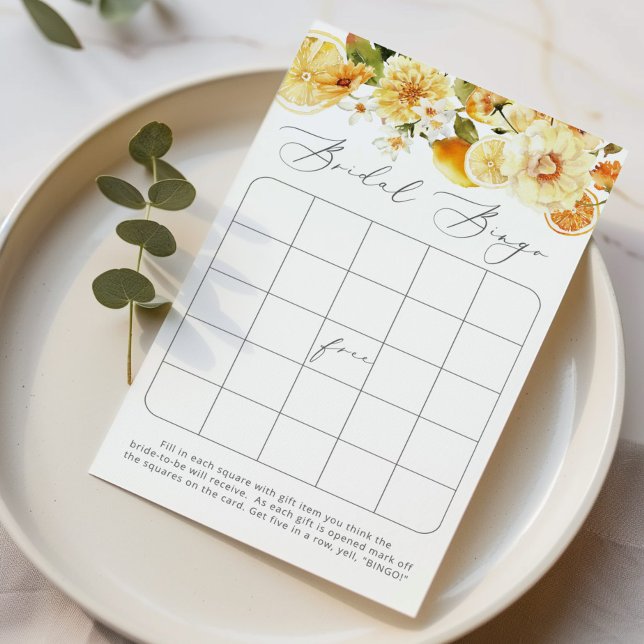 Waterverf lemons vrijgezellenfeest bingo (Creator heeft geüpload)