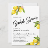 Waterverf Lemons Vrijgezellenfeest Kaart (Voorkant)