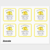 Waterverf Lemons Wedding Bedankt Limoncello Vierkante Sticker (Vel)