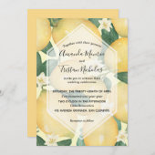 Waterverf Lemons Wedding Invitations (Voorkant / Achterkant)