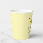Waterverf Lemons Wedding Limoncello Hartelijk dank Papieren Bekers (Rechts)