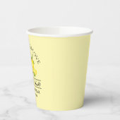 Waterverf Lemons Wedding Limoncello Love Papieren Bekers (Links)