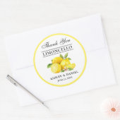 Waterverf Lemons Wedding Limoncello Ronde Sticker (Envelop)