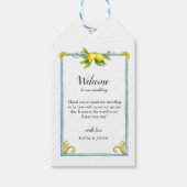 Waterverf Lemons Wedding Welkomstlabels Cadeaulabel (Voorkant)
