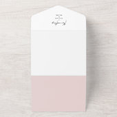 Waterverf Lente bloeiende bomen All In One Uitnodiging (Buitenkant)