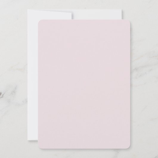 Waterverf Lente Bloem Gouden Trouw Uitnodiging (Achterkant)