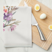 Waterverf lente bloemaccent botanisch theedoek (Quarter Fold)