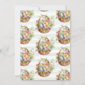 Waterverf Lente bloemen Paasdag Kaart (Achterkant)