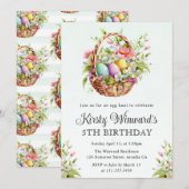 Waterverf Lente bloemen Paasdag Kaart (Voorkant / Achterkant)