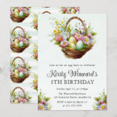 Waterverf Lente bloemen Paasdag Kaart (Voorkant / Achterkant)