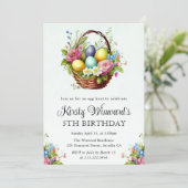 Waterverf Lente bloemen Paasdag Kaart (Staand voorkant)