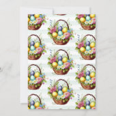 Waterverf Lente bloemen Paasdag Kaart (Achterkant)