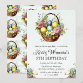 Waterverf Lente bloemen Paasdag Kaart (Voorkant / Achterkant)