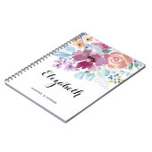 Waterverf Lente Bloemen Posy Custom Notitieboek (Linkerzijde)