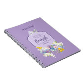 Waterverf lente bloemenbijbelvers notitieboek (Rechterzijde)