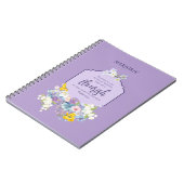 Waterverf lente bloemenbijbelvers notitieboek (Linkerzijde)