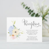 Waterverf lente bloemenbruiloft receptie Kaarten (Staand voorkant)