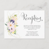 Waterverf lente bloemenbruiloft receptie Kaarten (Voorkant)