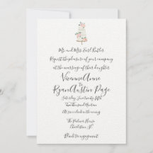Waterverf Lente Botanical Wedding Invitation