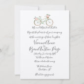 Waterverf Lente Botanical Wedding Invitation Kaart (Voorkant)