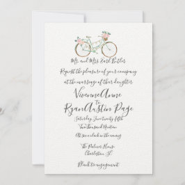 Waterverf Lente Botanical Wedding Invitation Kaart