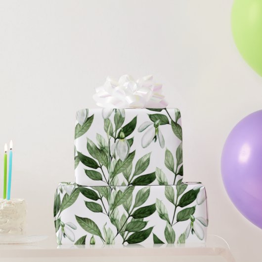 Waterverf Lente Flowers Cadeaupapier (Feestgeschenken)