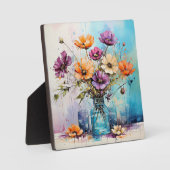 Waterverf Lente Flowers Fotoplaat (Voorkant)