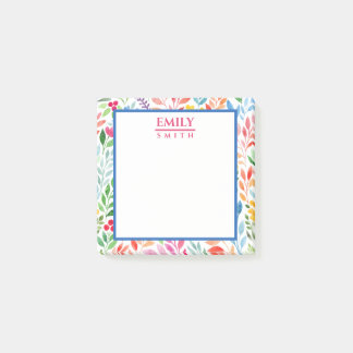 Waterverf Lente Flowers Post-it® Notes