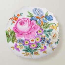 Waterverf Lente Flowers Rond Kussen