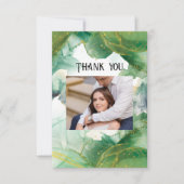Waterverf Lente Groen Dank u Kaarten (Voorkant)
