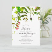 Waterverf lente groen doopsel kaart (Staand voorkant)