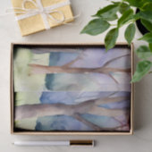 Waterverf Lente Natuur Scène Tissuepapier (Geschenk)