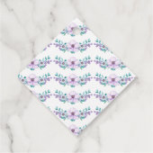 Waterverf Lente Paarse Bloemen Burst Afstuderen Bedankjes Labels (Achterkant)