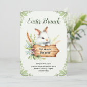 Waterverf Lente Paasuitnodiging Kaart (Staand voorkant)