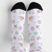 Waterverf lente pootafdruk sokken (Top)