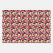 Waterverf Lente Rode Tulpen Narcissus Spring Inpakpapier Vel (Voorkant 2)