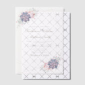 Waterverf Lente Succulenten Bruiloft Vellum Uitnodigingen (Offset (Uitnodiging))