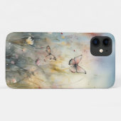 Waterverf Lente Vlinders Bloemen Telefoon Case (Achterkant (horizontaal))