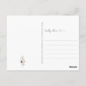 Waterverf Lente Wildbloemen Denk aan jou Briefkaart (Achterkant)