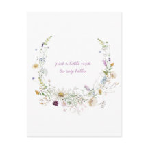 Waterverf Lente Wildbloemen Denk aan jou