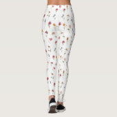 Waterverf lente wilde bloem botanische vrouwen leggings (Achterkant)