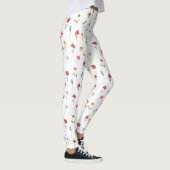 Waterverf lente wilde bloem botanische vrouwen leggings (Rechts)