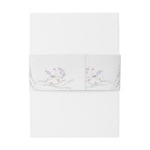 Waterverf lente Wildflower bruiloft Uitnodigingen Wikkel (Achterkant Voorbeeld)