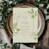 Waterverf lente witte kersenbloesem bruiloft kaart