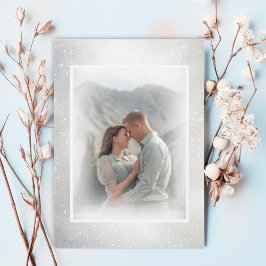 waterverf lentebloem foto huwelijksuitnodiging kaart