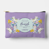 Waterverf lentebloemen Bijbelvers gepersonaliseerd Etui (Voorkant)