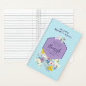 Waterverf lentebloemen Bijbelvers gepersonaliseerd Notitieboek (Binnen)