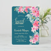 Waterverf Lentebloemen Groen Zoet 16 Kaart (Staand voorkant)