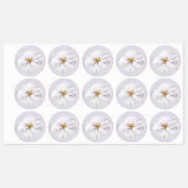 Waterverf lentebloesem bloesem bloemenzegel de env labels