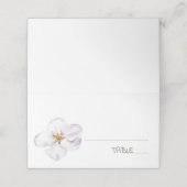 Waterverf Lentebloesem minimalistische naam Plaatskaartje (Buitenkant ongevouwen)